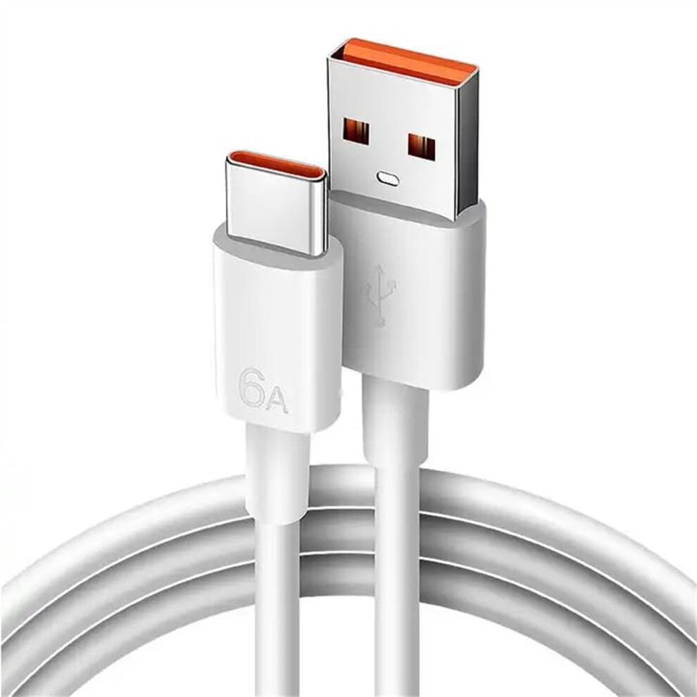 Turbo Charge Cable For Xiaomi, 8A 80W Fast Hypercharge Usb C Cable With Vooc Technology, Durable And Safe Charging, Fast Data Transfer For Android Dev 9486358971994