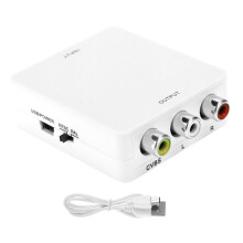 Geavanceerde composiet-naar-digitaal-adapter, upscaler 720p/1080p met brede compatibiliteit voor tv's, VHS-apparaten, videorecorders en dvd-recorders.
