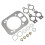 Μεταλλική φλάντζα εξάτμισης Kit4Garden Equipment Engine, Εξασφαλίζει τέλεια στεγανοποίηση, 5