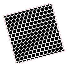 Honingraat getextureerde plastic embossingmap papier embossing