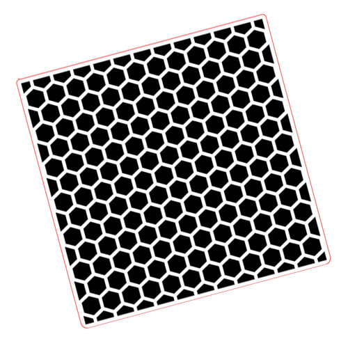 Honingraat getextureerde plastic embossingmap papier embossing