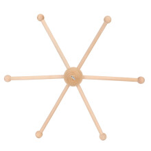 Wooden Frame Baby Crib Hanger Spherical SixLeg Crib Mobile Hanger Wind Chime Bed Toy Decoration