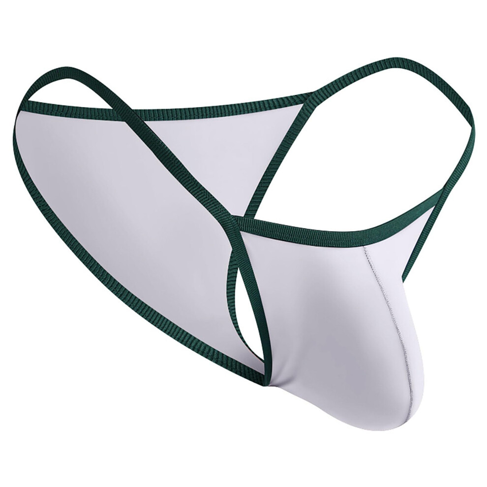 Purple String Thong Men's Esseide Elephant Jockstrap Transparent Gstrings With Bulge Pouch Breathable Underwear Size M