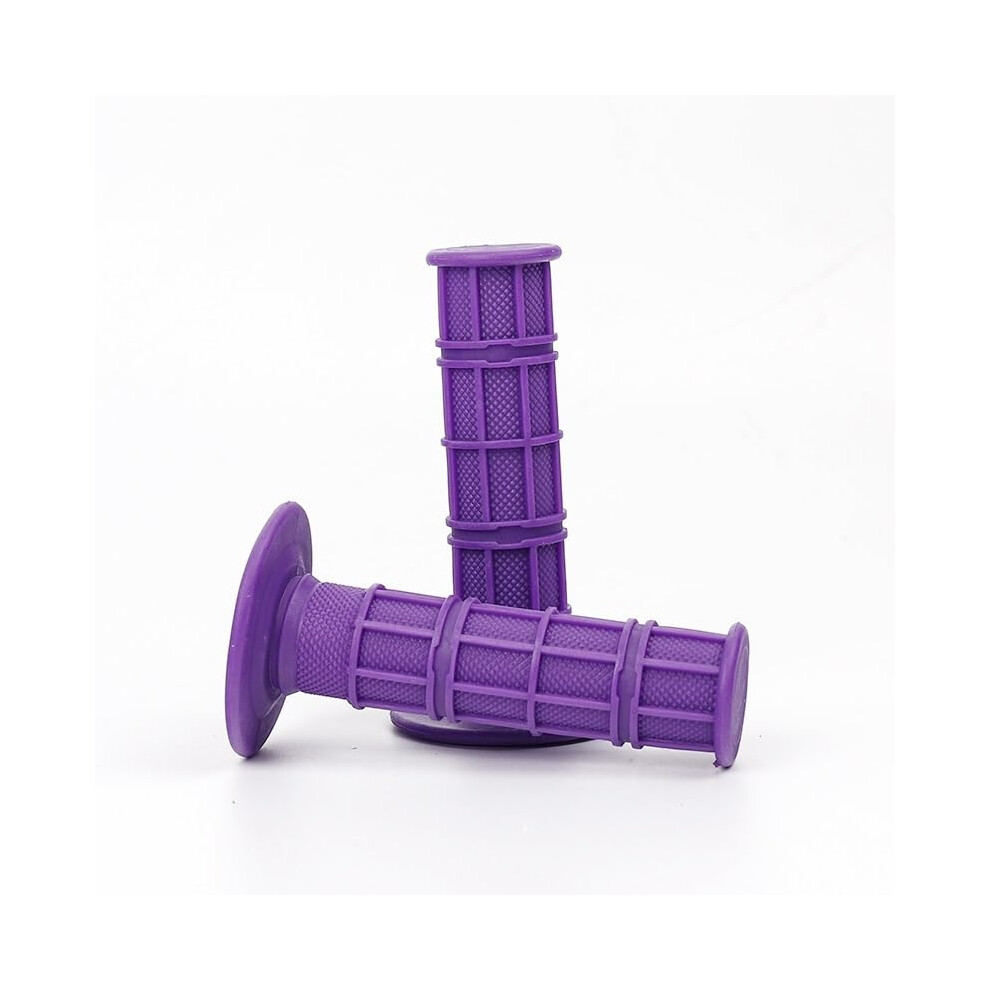 Motorbike Grips 22Mm 7/8Inch Rubber Pillow Handlebar Grip For Dirt Bike Motorcycle Mx Scooter Purple 9365049486187