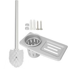 Escova de vaso sanitário com cerdas de TPR, resistente a manchas, higiênica, de secagem rápida, com suporte para escova, ideal para limpeza