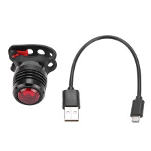 Wiederaufladbares USB-Fahrradsicherheitslicht, einfach zu montierende, wasserdichte Rückleuchte mit verschiedenen Leuchtmodi, helle rote LED, robust
