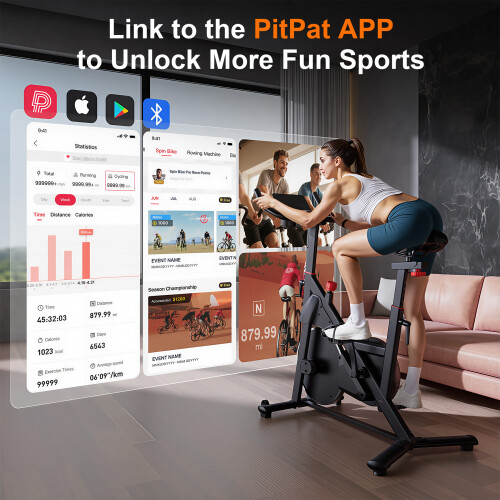 Exercise Bike for Home with Adjustable Magnetic Resistance 2