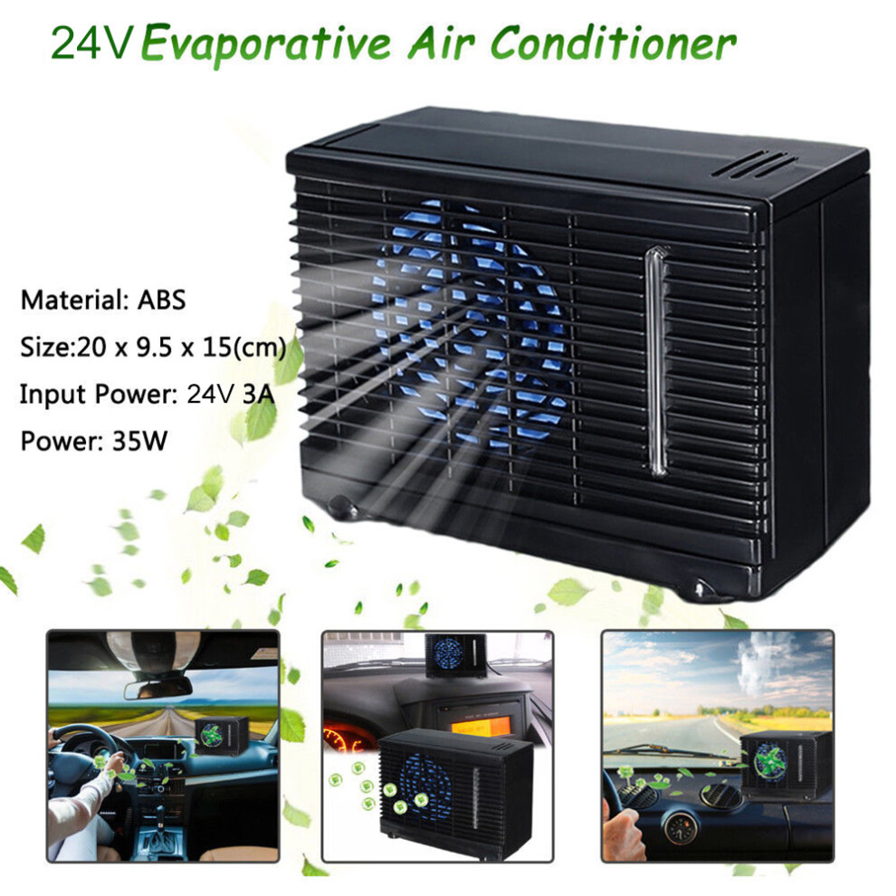 Evaporative Air Cooler 4 Car Truck & Home, Quiet Operation Cooling Fan W/ Cold Water Tank, Adjustable Speed Switch Low Power Consumption Energy 9139052785847
