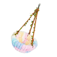 Hanging Parrots Bed Sleep Hammock MultiUse Forest Bird Nest-A