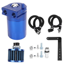 Separator de ulei și umiditate, recipient de colectare a uleiului din aluminiu, crește puterea, kit de instalare universal cu furtun de
