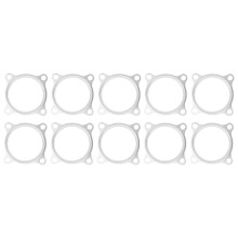 Guarnizione flangia turbo, design a 4 bulloni, guarnizione collettore di scarico, adattabile a veicoli specifici, non si rompe, acciaio inossidabile