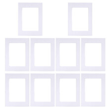 10 PCS Picture Mounts for Frames, Rectangular Photo Mats Boards for Graduation Photos Posters Prints Artworks Paintings ( White )