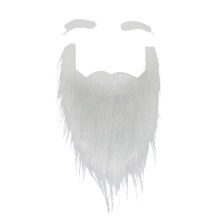Realistic Beard for Holiday Costumes, Fake Beards with High Quality Material and Soft Synthetic Fiber Construction, Easy to Wear and Remove for Christ