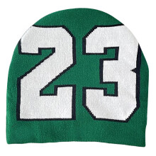 Chapeau en tricot unique, chapeau d'hiver, casquettes-vert foncé