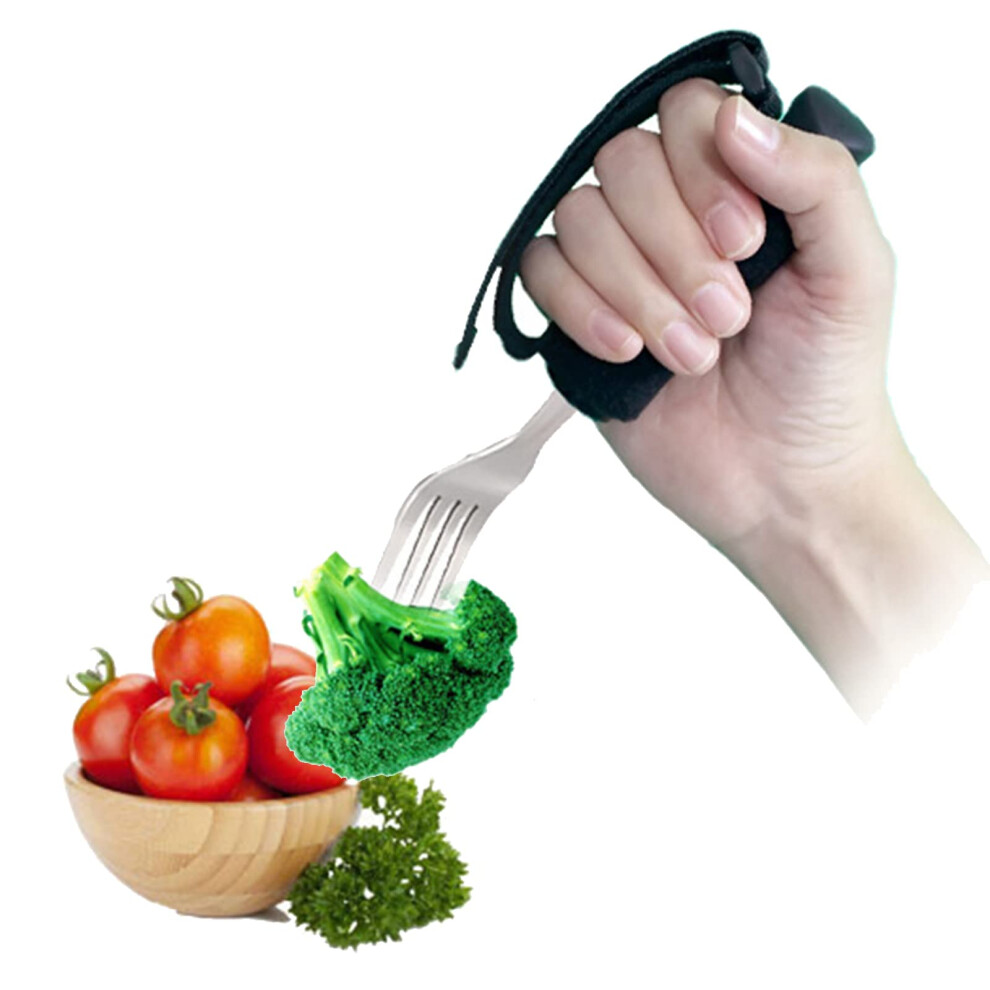 Adaptive Eating Aid Utensils Arthritis Aid Tableware For Parkinsons Hand Tremors Easy Grip Heavy Stainless Steel Spoon Fork Knife