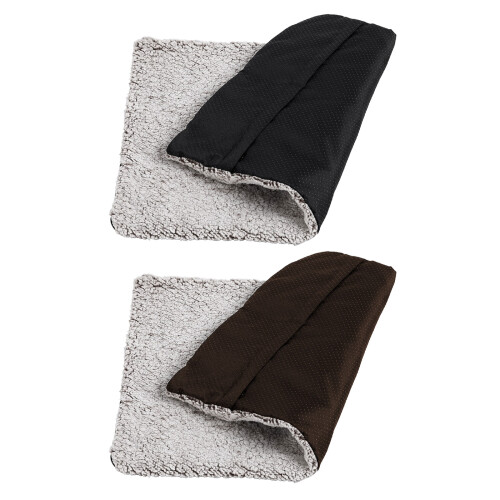 Heated Pet Bed Removable Layer NonSlip Bottom Soft-50X70 brown 1