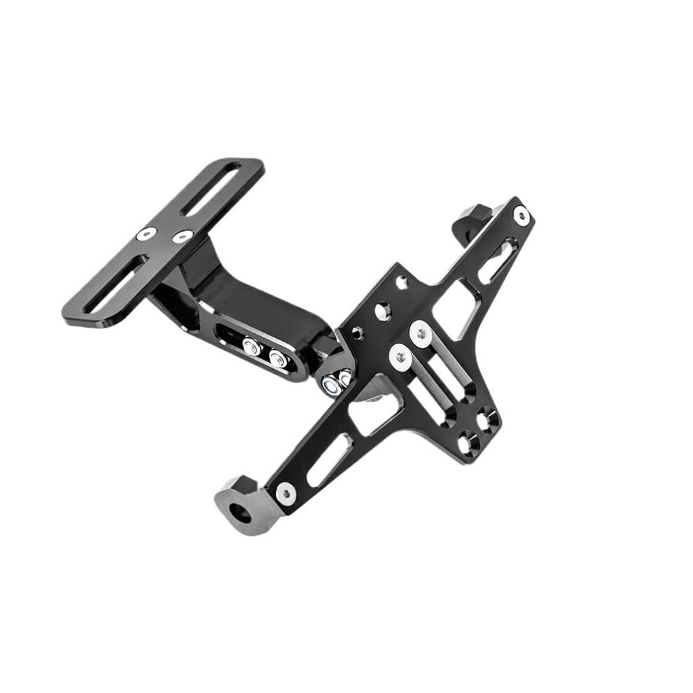 Motorcycle License Plate Holder Cnc Aluminum Rustproof Adjustable Bracket Universal Accessories 9365049487399
