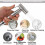Ψεκαστήρας μπιντέ από ανοξείδωτο ατσάλι, ρυθμιζόμενος έλεγχος πίεσης νερού για 4