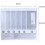 Wall Mounted Cereal and Rice Dispenser, SixSection 22lb Storage with OnePress Grain Release 5