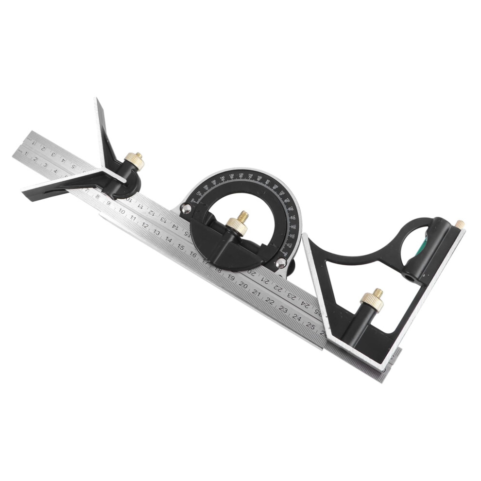 Woodworking Angle Stainless Steel Measuring Ruler Precision Square Tool 6Inch Imperial Metric Ruler Angle Finder 9426802987133