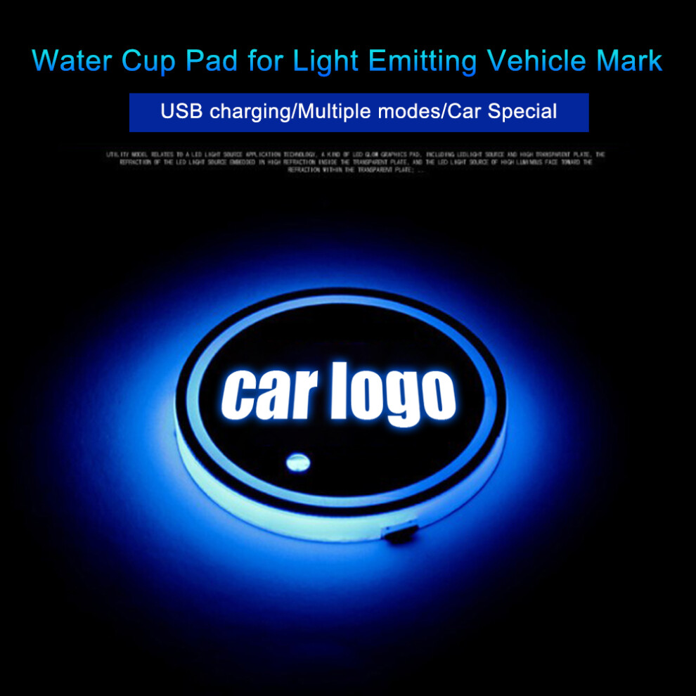 7 Colors Luminescent Usb Charging Car Coasters Led Car Cup Holder S Car Interior Atmosphere Lamp Breathing Mode Sensor Light 9139052785823