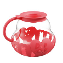 Microwave Popcorn Maker with Silicone Lid, BPA Glass Popper, Dishwasher Safe for Family