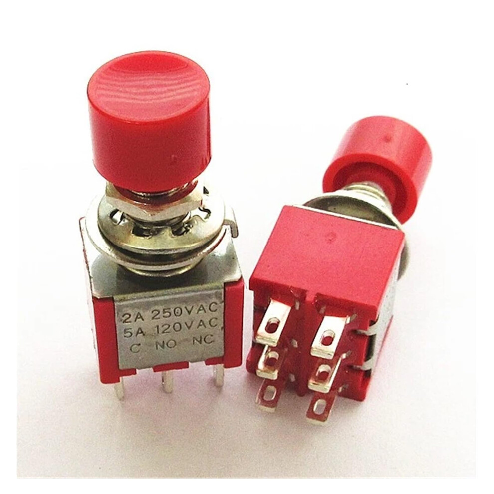 Momentary/Reset Toggle Switch 3/6 Pins Push Button On/Off Led Rocker 2A 250V Ac / 5A 120V Ac 9426802987539