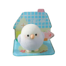 Figurine d'oiseau en résine délicate avec- Violet et blanc