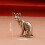 Metallkatzen-Dekorfiguren, Tierstatue, Katzen, dekorative 3