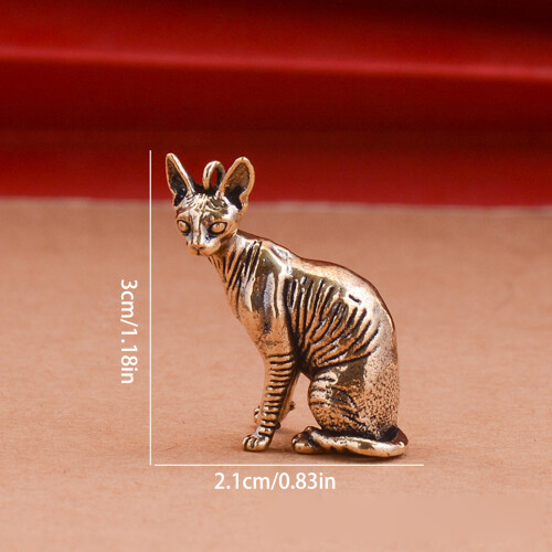 Metallkatzen-Dekorfiguren, Tierstatue, Katzen, dekorative 2