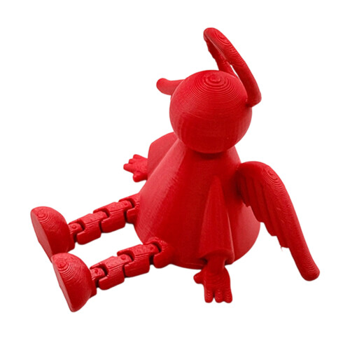 Figurines d'ange articulées de noël, décorations avec-Rouge 1