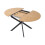 Living And Home 100-140cm Extendable Dining Table | Melamine-Faced MDF Tabletop and Metal Legs 4