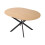 Living And Home 100-140cm Extendable Dining Table | Melamine-Faced MDF Tabletop and Metal Legs 5