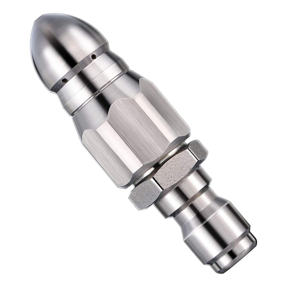 Pressure Sewer Jetter Nozzle With Quick Connect For Drain And Pipe Blockage Removal 9365049488921
