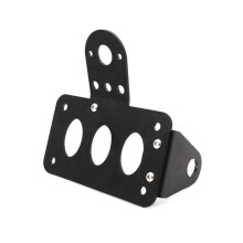 Universal Side Mount Motorcycle License Plate Holder with Rear Stop Tail Light Bracket