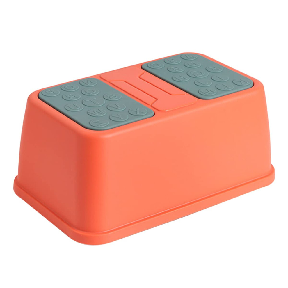 Boys And Girls Step Stool Nonslip Footstool For Toilet, 8 Inch Height, Plastic Bathroom Stool For Children Red