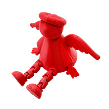Figurine d'ange articulée Miniature, décor, jambes-Rouge 2