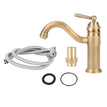 Conector de torneira inovador em aço inoxidável trançado, mangueira de torneira universal para integração perfeita na pia.