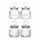 Packung mit 2 glasigen Vorratsgläsern mit Herzdeckel, 650 ml,-A 2