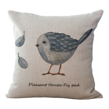 Decorative Throw Pillow Cover Watercolor Painted Hand Drawn Elements Design Linen Cushion Covers Non Toxic And Safe Comfortable Breathable For Living