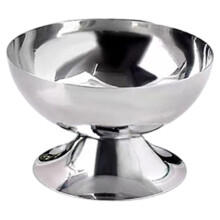 Ice Cream Sundae Bowl Stainless Steel Footed Dessert Cup for Pudding Trifle Weddings Parties 11cm