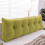 Triangular Reading Pillow with Removable Cover for Bed Headboard Support Cushion 180x50x20cm 1