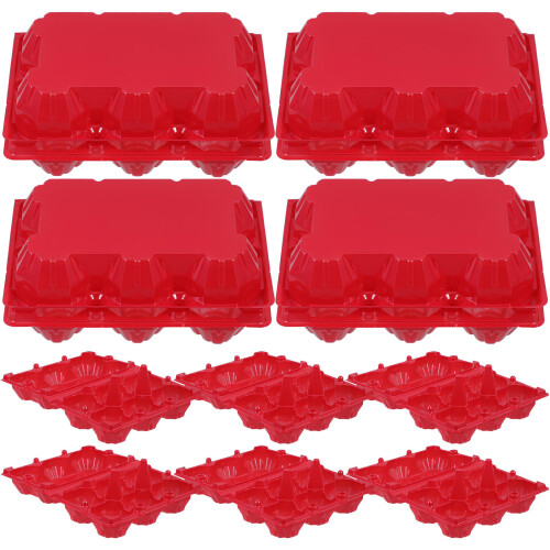 10Pcs Packaging Container Plastic Egg Tray Lid 2