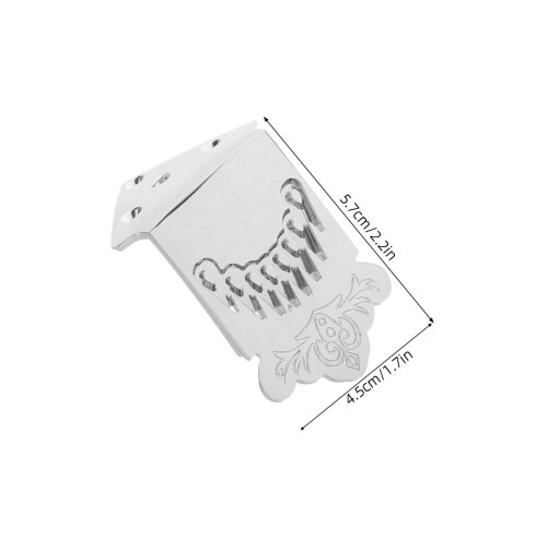 1Conjunto Peça De Metal Resistente Para Mandolin 8 Cor Prateada 1