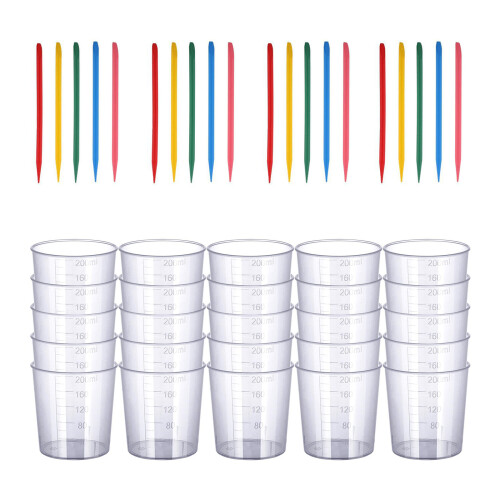 Harzmischbecher-Set mit Messmarkierung für-200 ml
