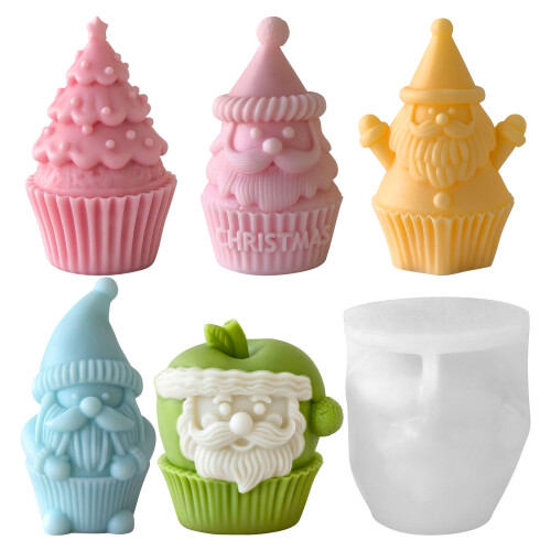 Heat Resistant Elastomer Cast Christmas Theme Baking Tool-5403 2