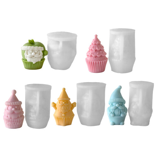 Heat Resistant Elastomer Cast Christmas Theme Baking Tool-5403 1