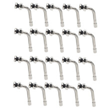 Extensiones de vástago de válvula de alta durabilidad, aluminio inoxidable, válvula con curvatura de 60 grados, extensores de vástago de válvula