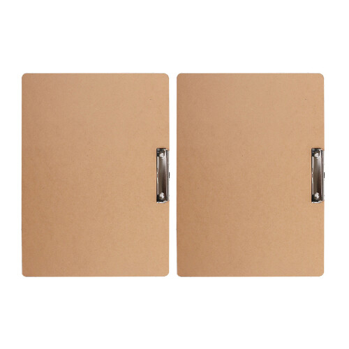Creative Toolset, Low Profile Clip Drawing Board for Artistic Projects, ECO Friendly Hardboard, Set of 2