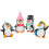 2Ud Ornamento Acuario Pingüino Material Multicolor 1